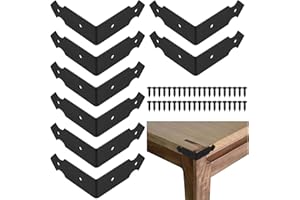 SYBDXJ 10 Piezas Protector Esquinas Muebles de Metal, Protectores de Esquinas de Metal Vintage, Protector de Esquinas de Borde de Muebles de Mesa para Caja Madera Gabinete Escritorio, 89x30x89mm