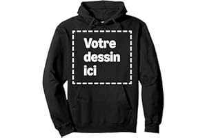 MODIFY BY AMAZON MERCH ON DEMAND Sweat À Capuche Personnalisé avec Votre Image sur Le Devant