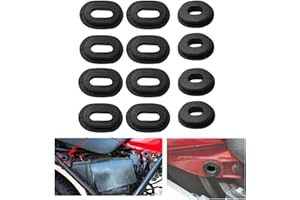 Wai Danie 12pcs Couvercle de Moto en Caoutchouc boulons de carénage Goldwing Compatible avec Honda CG125 CT125 CB 100 125 550K 550F 750F CL100 TL125