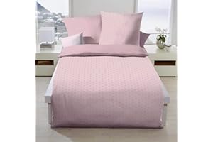 Kaeppel Biber Bettwäsche Moment rosa 1 Bettbezug 135 x 200 cm + 1 Kissenbezug 80 x 80 cm