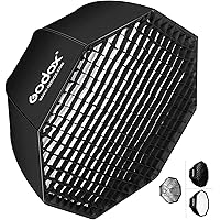 Godox SB-GUE80 80cm / 32 Inch Portable Octagon Honeycomb Grid Umbrella Speedlite Softbox with Bowens Mount