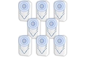 GZAODAO Antizanzare Ultrasuoni 8 Pezzi, Repellente Zanzare Ultrasuoni per Blatte, Antizanzare Ultrasuo ni Anti Ragno per Topi, formiche, Insetti, Ratti, Scarafaggi, Mosche