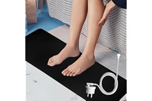 BORDEAG Tapis de sol pour un meilleur sommeil, 25 x 68 cm, noir