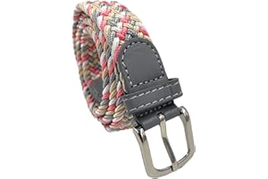 LisaModa Kinder Stretch Flechtgürtel Junge Mädchen Teenager Elastisch Viele Farben