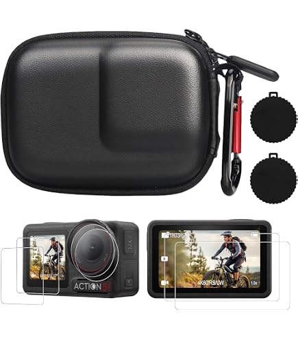 Kit Soporte Magnético Para DJI Osmo Action 5 Pro/4/3 - Agarrador De Aluminio CNC, Ajustable (Gris Titanio + Naranja)