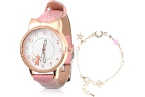 ERTLUTW Kinder Uhr Schöne Katze Muster Armbanduhr Quarzuhr für Mädchen Studenten, Armbanduhr für Kinder Mädchenuhr Stilvolle Armband, Leicht zu lesende Zifferblattuhr Einfache lässige Armbanduhr für Kinder