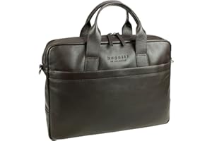 bugatti Corso Leder Businesstasche für Damen und Herren mit 15" Laptopfach, Arbeitstasche Aktentasche Große Bürotasche, Braun