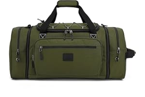 Laripwit Bolsa de Viaje Hombre Expandible 45-50L Bolsa Deporte Mediana para Gimnasio y Semana Viajes Camping, Verde