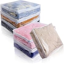 Sacchetti Porta Abiti Trasparenti Con Cerniera - Extra Large 73x36x33 Cm, Impermeabili Per Trasloco E Conservazione