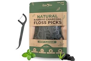 EcoYou Biodegradable Floss Picks | 50 Count (1 Pack) | Mint Flavor, Candililla Wax | Sustainable & Reusable | Vegan & Cruelty-Free | Eco Floss | Pfas Free