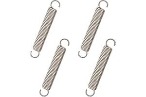 GUNGY Extension Spring 70 mm Tension Spring With Dual Hook in 304 Stainless Steel OD 10 mm Wire Diameter 1.6 mm Max Load 8 kg 1.6 x 10 x 70 mm 4 Pieces