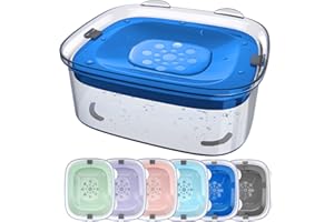 Heouvo Gamelle d'eau pour chien de 3 L anti-déversement, grande gamelle anti-déversement, recharge réduite, anti-éclaboussures, distributeur de désordre, anti-goutte, bol d'eau à boire lent pour