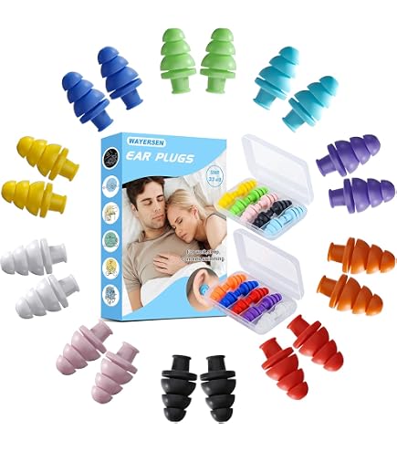 5 Paia Tappi Per Orecchie In Silicone – Morbidi, Riutilizzabili, Antirumore, Per Dormire E Viaggi