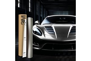 FINEST FOLIA 3M 2080 Pellicola Autoadesiva 3D per Auto, Moto, Barca - 30 x 152 cm, Protettiva con Canali d'Aria (S261 Satin Dark Gray)