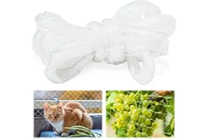 MeYuxg Cat Net for Balcony, High-Strength Nylon, 5 cm x 3 m Cat Net for Balcony, No Drilling and Windows, Cat Protection Net, Transparent Cat Net Balcony for Balconies, Windows, Gardening, Planting
