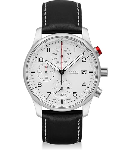 Audi 3102000200 Men's Sports Watch, Black/Red, Medium