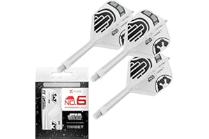 ‎TARGET DARTS Target Darts Star Wars Storm Trooper-K-Flex mit integriertem Flight und Schaft | Storm Trooper-Pack mit 3 K-Flex No. 2 und No. 6 | Short, Intermediate und Medium | Disney K-Flex-Zubehör