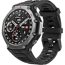 VacFun - 3 Pellicole In Vetro Temperato Per Schermo Amazfit T-Rex, Spessore 0,26 Mm, Durezza 9H, Trasparente, Anti Graffio E Anti Impronta, Facile Installazione - 3