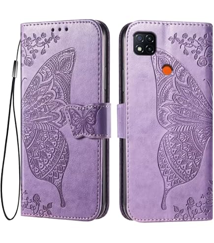 Coque Xiaomi Redmi 9C Redmi 9C NFC de Protection en Cuir PU Antichoc s à Rabat et Folio avec