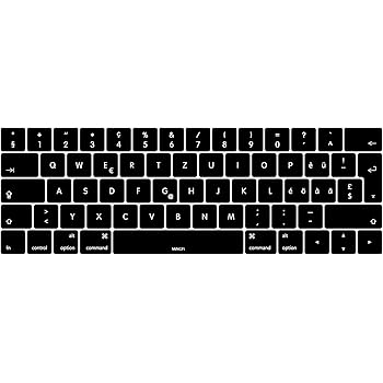 KB Covers Türkische QWERTY ISO Abdeckung für MacBook Pro mit Touch Bar in Silikon, Clear, für Laptop, Wasserresistent