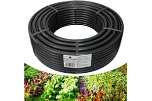 acquaverde | Tubo in Polietilene Ø 20 mm PN6, Rotolo da 200 mt a Bassa Densità PE-BD per Irrigazione di Campi, Orto, Giardino e Sistemi Irrigui, Resistente a Raggi UV e Fertilizzanti - Orto Facile