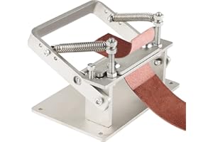 MXBAOHENG Macchina per smussare la pelle Manuale Macchina per sfoltire la pelle Pelapatate con larghezza massima di 8 cm Spalatrice per pelle