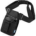 Xxerciz Mic Belt Microphone Belt with Adjustable Nylon Strap Microphone Transmitter Carrier Pouch Great For Fitness Instructors Theatre Speaker Teacher Pilates Teachers, Black, Normal