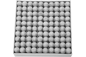 Nikou Billard-Queue-Spitzen, 100 Stück langlebige Kunststoff-Billard-Ersatz-Pool-Queue-Spitzen Lot Zubehör(13mm)
