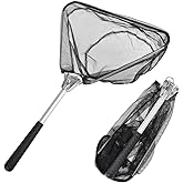 Valkyrie Foldable Fish Scoop - Short Handle Portable Scoop - Ideal for Boat and Shore Fishing