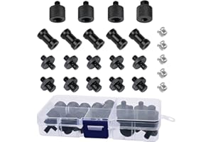 24 Pièces Adaptateur de vis de Caméra 1/4 à 1/4 et 1/4 à 3/8 Ensemble de Convertisseur de Montage de Trépied pour Support de Caméra, Monopode, Rotule, Support de Lampe Flash Frgyee
