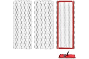 DLAIMI 3 PCS Ricambio Panno compatibile con Vileda Ultramax/UltraMax Plus, microfibra Extra Wide Mop Pad Cover per tutti i pavimenti duri e adatto per le lavatrici