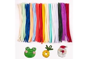 SGEHAI 320 pieces craft pipe cleaners,colored chenille stems,multi colour pipecleaners,40 colors coloured pipe cleaners for craft,for Art and Crafts, Children’s Craft Supplies (6 mm x 30 cm)