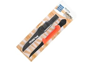 Balzer Filleting Knife 12 cm Blade with Scraper, Fishing Knife for Filleting Fish, Fillet Knife for Predatory Fish and Sea Fish, Knife for Fishing