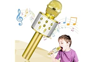 Hapikids Toys for 3-12 Year Old Girls, Karaoke Machine kids Gifts for 4-10 Year Old Girls Toys Age 3-9 Birthday Gifts for 5-12 Year Old Girl Toys Gifts Age 4-12 Golden