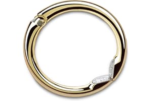 Clipa2 Handbag Hanger - The Ring That Opens into a Hook, Closes Automatically | Hangs Almost Anywhere in Just 10 mm of Space | Holds 15 kg Yet Weighs Only 47 g | 3 yr. Warranty | Polished Gold