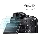 Masstimo LCD und gehärtete Displayschutzfolie für Sony Alpha A72 A7R2 A7S2 A7R Mark 2 (3er Pack) A7II