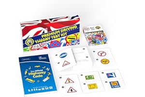 THEORY TEST AUTHORITY The Highway Code 2024 UK + 132 Road Signs Flash Cards. DVSA & DVLA Driving Theory Test Kit for Learners and Teenage Drivers, 16th, 17th, 18th Birthday Gifts for Girls & Boys