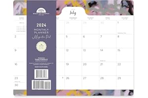 BRIGHT DAY CALENDARS 2024 Magnetic Refrigerator Calendar Wall Calendar Pad by Bright Day, 16 Month 8 x 10 Inch, July 2023-December 2024 Abstract Art (Justin)