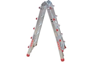 FERRETERIA LEPANTO Escalera Plegable DE ALUMINO MULTIFUNCION Extensible 4 x 5 PELDAÑOS