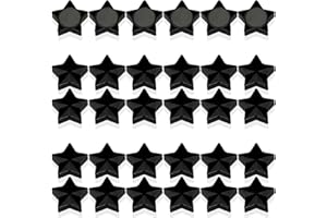 PYJLBX Imanes Nevera Imanes Potentes, 30 Piezas Imanes Pizarra Magnetica Imanes Pequeños Iman Potente Iman Nevera Magnets Imanes Pizarra Mini Imanes para Pizarra Magnetica, Nevera (Estrella, Negro)