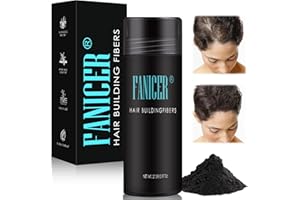 QULLMARTLE 27.5g Hair Fibers,engrosamiento del cabello,Oculta la Pérdida de Cabello,las Zonas de Cabello Fino o Calvo Para Hombres y Mujeres,Hair Fibers para Disimular Calvicie y Alopecia (Negro)