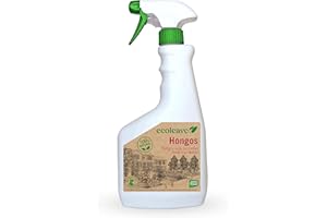 ECOLEAVEX Hongos. Protege y Cuida tus Plantas frente a los Hongos, ECOLOGICO, 100% Natural y Residuo Zero. Alto contenido en minerales, Vitamina C, Aminoácidos. (SPRAY pulverizador de 750 ml)
