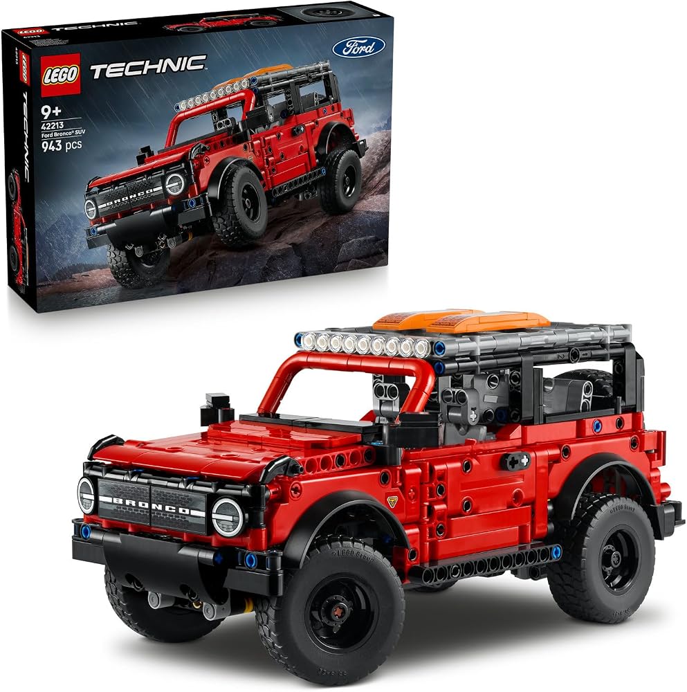 LEGO Technic Ford Bronco SUV 42213 | 9 Yaş ve Üzeri Çocuklar için İkonik Detaylar İçeren Oyuncak Yapım Seti, Hediye Fikri (943 Parça)