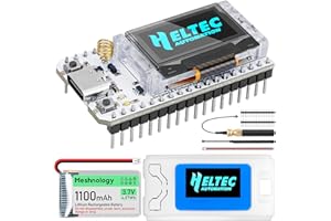 MESHNOLOGY ESP32 LoRa V3-Modulplatine mit 1100 mAh-Akku und Fall Satz – mit 868 MHz-Antenne und SX1262 LoRa V3-Gehäusegeräten für Meshtastic AR duino LoRawan IOT