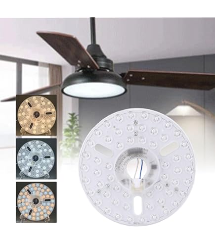 Kit LED Rétrofit Pour Plafond 5,3 Pouces - 15W, 3 Températures De Couleur (3000K/4200K/6500K) Et Dimmable - Avec Fonction Mémoire