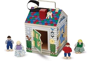 Melissa & Doug Maison En Bois À Sonnettes, Jouets d'éveil et 1er âge, Jouets de développement en bois pour enfants, Jouet en bois, Cadeau pour garçons et filles de 3 4 5 6 7 ans