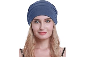 osvyo Copricapo in cotone da chemioterapia, per donne affette da cancro, perdita di capelli, morbido, in confezione sigillata
