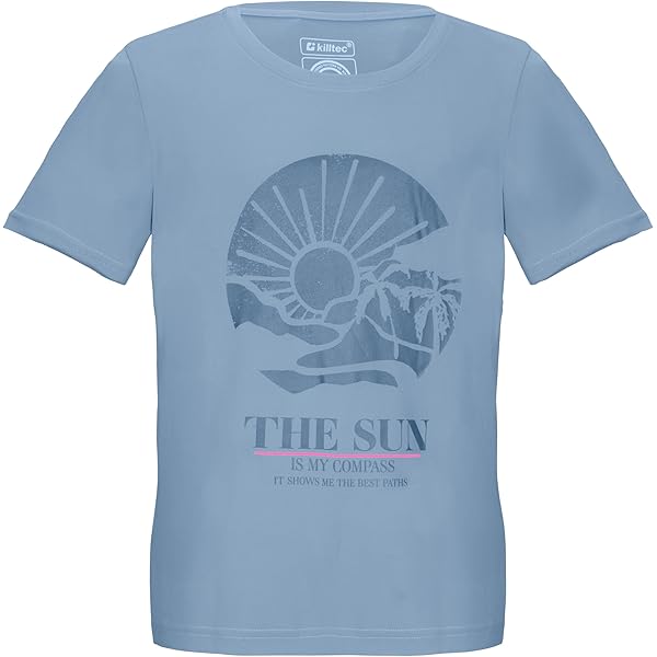 Killtec Mädchen T-Shirt Mit Sonnen-Print | Rundhals Sommer Shirt