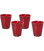 Excelsa Portofino Lot De 6 Verres Rouges 30 Cl En Verre Soufflé - Élégance Et Confort Italien