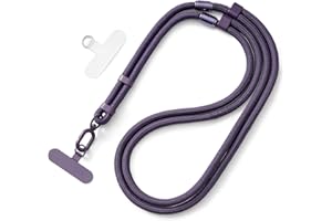 MORSUNBELA Cordon para Movil, Cuerda para Movil Universal 3 en 1, Cordon Móvil Cuello Ajustable para Cuerda Móvil Colgar (17-80 cm), Compatible con la Mayoría de Fundas para Móviles